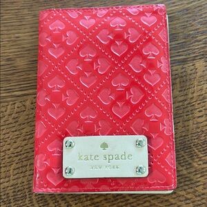 Kate Spade Red Quilted Card Holder